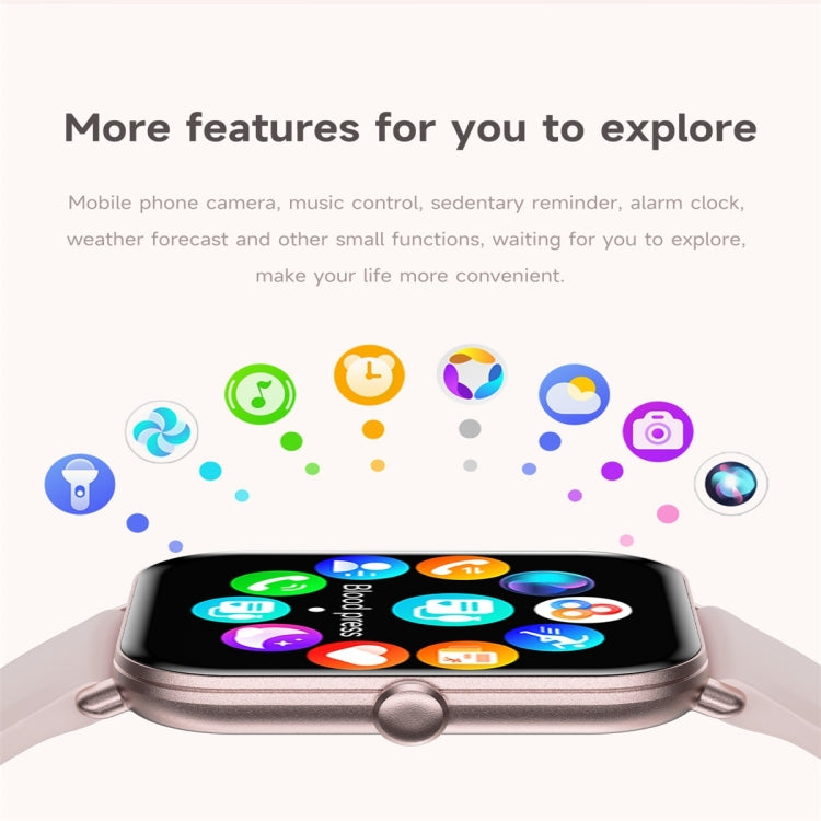 KM66 1.75 inch Color Screen Smart Watch Silicone Strap, Support Bluetooth Call(Black) - Smart Watches by PMC TechLife | Online Shopping South Africa | PMC TechLife | Buy Now Pay Later Mobicred