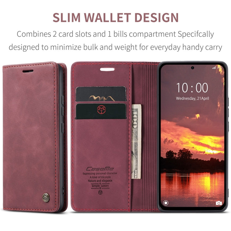 For Redmi Note 14 5G CaseMe 013 Multifunctional Horizontal Flip Leather Phone Case(Red) - Note 14 Cases by CaseMe | Online Shopping South Africa | PMC Jewellery | Buy Now Pay Later Mobicred