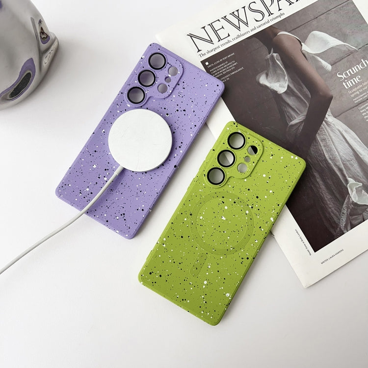 For Samsung Galaxy S25 5G Starry Sky TPU Shockproof MagSafe Phone Case(Green) - Galaxy S25 5G Cases by PMC Jewellery | Online Shopping South Africa | PMC Jewellery | Buy Now Pay Later Mobicred