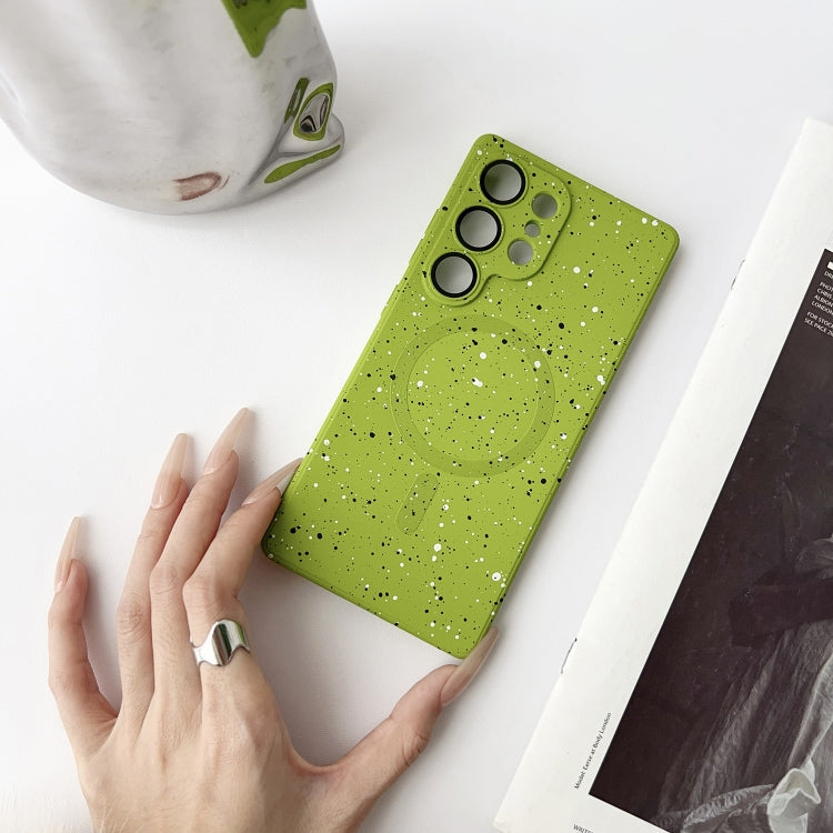 For Samsung Galaxy S25 5G Starry Sky TPU Shockproof MagSafe Phone Case(Green) - Galaxy S25 5G Cases by PMC Jewellery | Online Shopping South Africa | PMC Jewellery | Buy Now Pay Later Mobicred