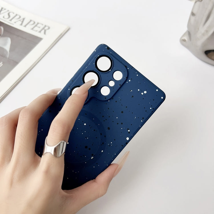 For Samsung Galaxy S25 5G Starry Sky TPU Shockproof MagSafe Phone Case(Dark Blue) - Galaxy S25 5G Cases by PMC Jewellery | Online Shopping South Africa | PMC Jewellery | Buy Now Pay Later Mobicred