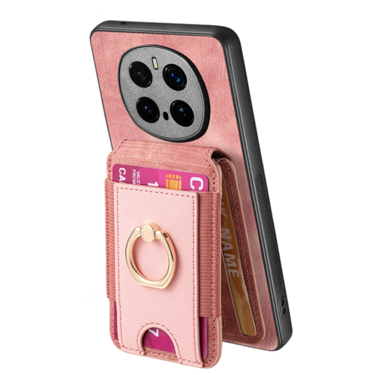 For Honor Magic7 Pro Retro Splitable Magnetic Stand Card Bag Leather Phone Case(Pink) - free shipping - PMC TechLife - Order now!