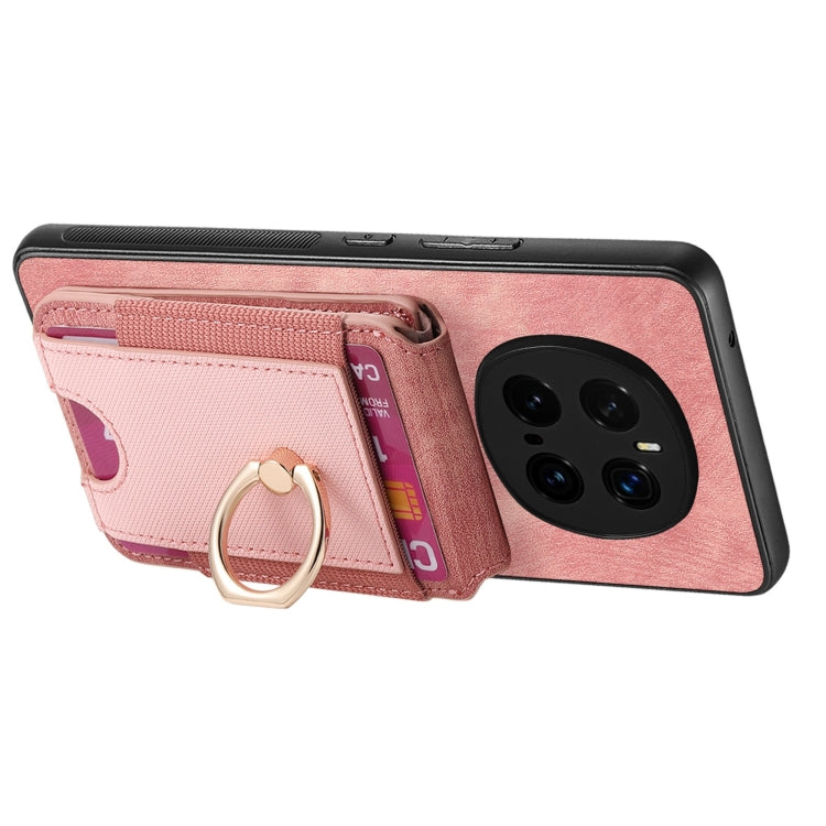 For Honor Magic7 Pro Retro Splitable Magnetic Stand Card Bag Leather Phone Case(Pink) - free shipping - PMC TechLife - Order now!