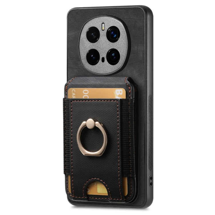 For Honor Magic7 Pro Retro Splitable Magnetic Stand Card Bag Leather Phone Case(Black) - Honor Cases by PMC TechLife | Online Shopping South Africa | PMC TechLife | Buy Now Pay Later Mobicred