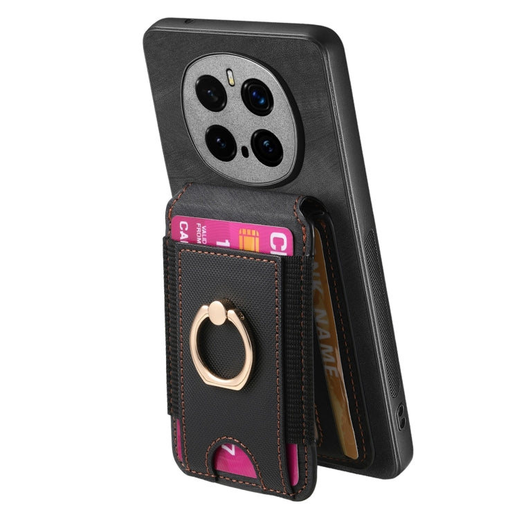 For Honor Magic7 Pro Retro Splitable Magnetic Stand Card Bag Leather Phone Case(Black) - Honor Cases by PMC TechLife | Online Shopping South Africa | PMC TechLife | Buy Now Pay Later Mobicred