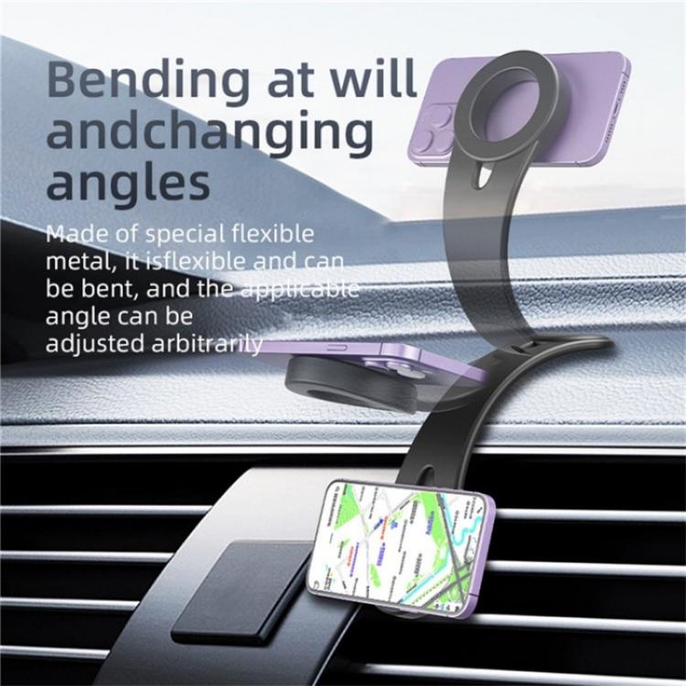 D1 Car Navigation Magnetic Flexible Aluminum Bendable Dashboard Cellphone Holder - Universal Car Holders by PMC TechLife | Online Shopping South Africa | PMC TechLife | Buy Now Pay Later Mobicred