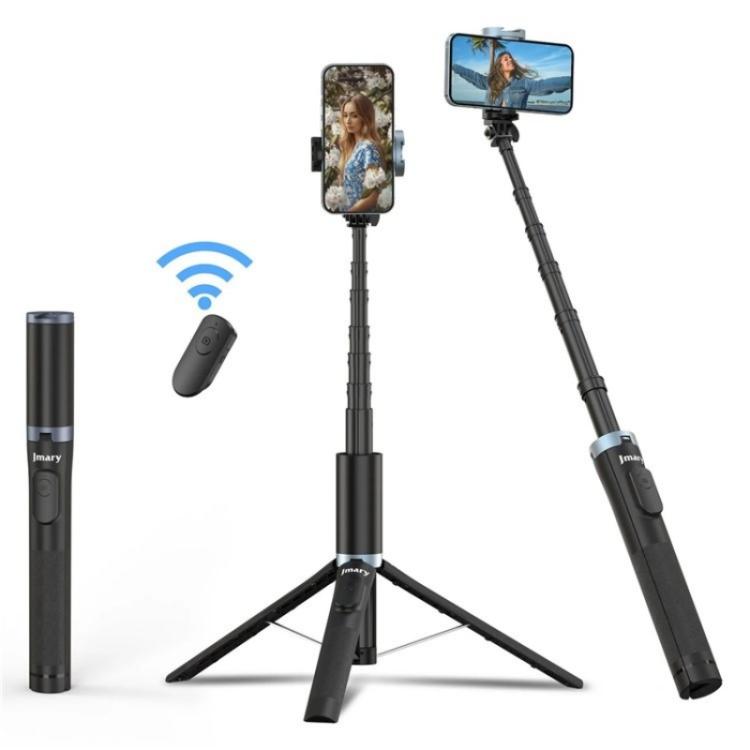 JMARY KT-259 360 Degree Rotating Phone Clip Retractable Selfie Stick Tripod - free shipping - PMC TechLife - Order now!