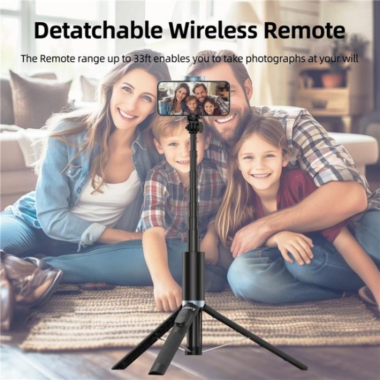 JMARY KT-259 360 Degree Rotating Phone Clip Retractable Selfie Stick Tripod - free shipping - PMC TechLife - Order now!