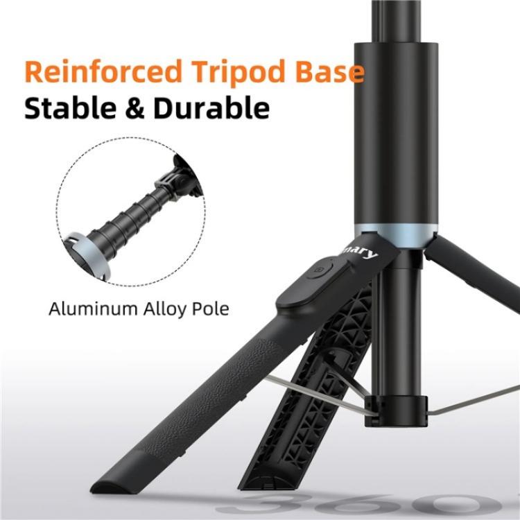 JMARY KT-259 360 Degree Rotating Phone Clip Retractable Selfie Stick Tripod - free shipping - PMC TechLife - Order now!