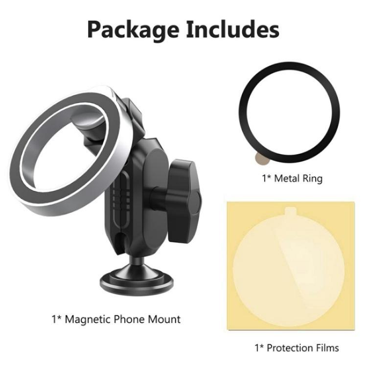 159A 360 Degree Rotation Adhesive Base Magnetic Car Dashboard Mount Phone Holder Bracket - Universal Car Holders by PMc TechLife | Online Shopping South Africa | PMc TechLife | Buy Now Pay Later Mobicred