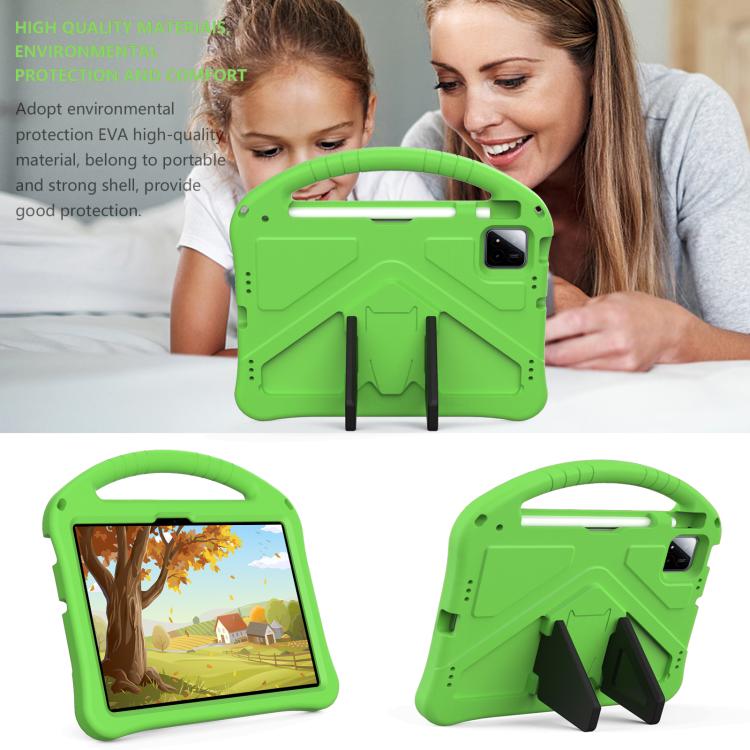 For onn. Tablet Pro 11 2024 EVA Shockproof Tablet Case with Holder(Green) - Others by PMC TechLife | Online Shopping South Africa | PMC TechLife | Buy Now Pay Later Mobicred
