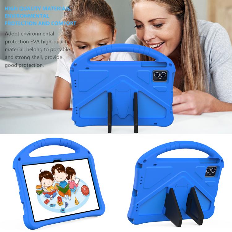 For onn. 10.1 Tablet Gen 4 2024 EVA Shockproof Tablet Case with Holder(Blue) - Others by PMC TechLife | Online Shopping South Africa | PMC TechLife | Buy Now Pay Later Mobicred