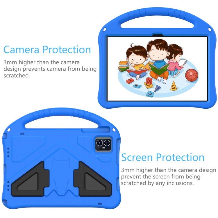 For onn. 10.1 Tablet Gen 4 2024 EVA Shockproof Tablet Case with Holder(Blue) - Others by PMC TechLife | Online Shopping South Africa | PMC TechLife | Buy Now Pay Later Mobicred