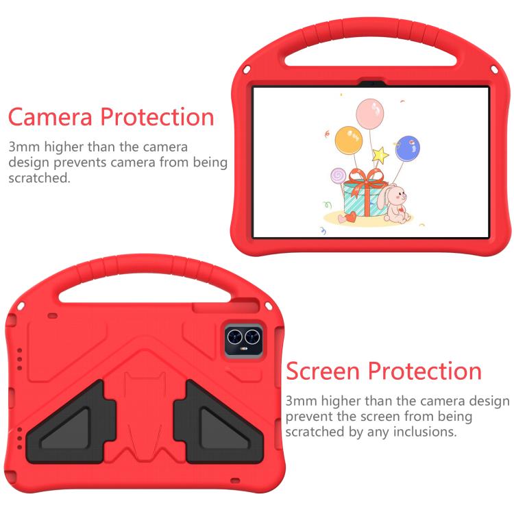 For onn. 10.1 Tablet Gen 4 2024 EVA Shockproof Tablet Case with Holder(Red) - Others by PMC TechLife | Online Shopping South Africa | PMC TechLife | Buy Now Pay Later Mobicred