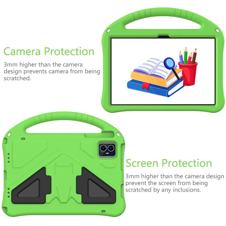 For onn. 10.1 Tablet Gen 4 2024 EVA Shockproof Tablet Case with Holder(Green) - free shipping - PMC TechLife - Order now!