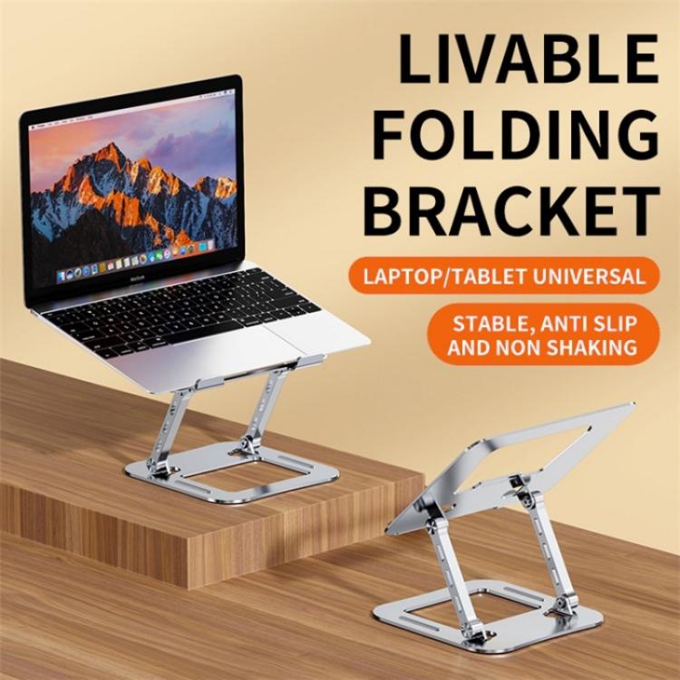 J30 Portable Desktop Adjustable Foldable Alloy Steel Laptop Cooling Stand(Silver) - Laptop Stand by PMC TechLife | Online Shopping South Africa | PMC TechLife | Buy Now Pay Later Mobicred