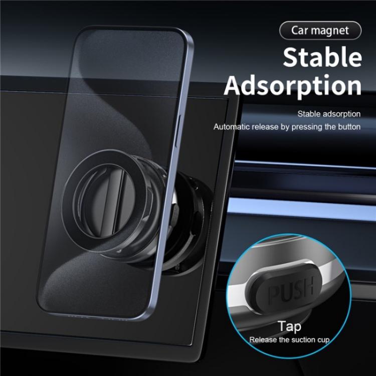 C7 Multifunctional Magnetic Phone Holder Rotatable Folding Auto Vacuum Suction Cup Phone Holder(Grey) - Wireless Charger Holders by PMc TechLife | Online Shopping South Africa | PMc TechLife | Buy Now Pay Later Mobicred