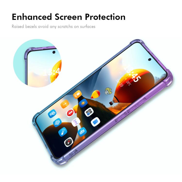 For iPhone 16e ENKAY Hat-Prince Gradient Airbag TPU Phone Case(Purple Blue) - free shipping - PMC TechLife - Order now!