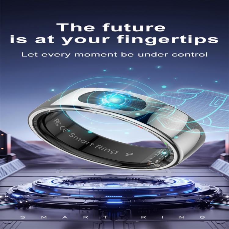 R08 SIZE 9 Smart Ring, Support Heart Rate / Blood Oxygen / Sleep / Multiple Sports Modes(Silver) - free shipping - PMC TechLife - Order now!