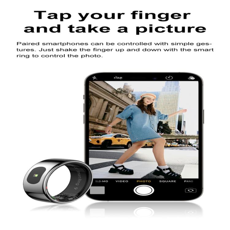 R08 SIZE 9 Smart Ring, Support Heart Rate / Blood Oxygen / Sleep / Multiple Sports Modes(Silver) - free shipping - PMC TechLife - Order now!