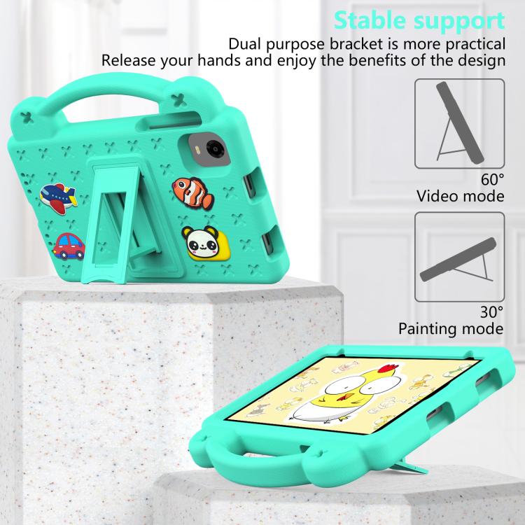 For Alldocube iPlay 60 Mini Pro Handle Kickstand Children EVA Shockproof Tablet Case(Mint Green) - CUBE by PMC TechLife | Online Shopping South Africa | PMC TechLife | Buy Now Pay Later Mobicred