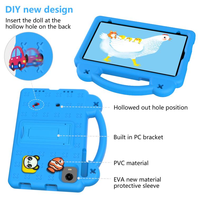 For Alldocube iPlay 60 Mini Pro Handle Kickstand Children EVA Shockproof Tablet Case(Sky Blue) - CUBE by PMC TechLife | Online Shopping South Africa | PMC TechLife | Buy Now Pay Later Mobicred