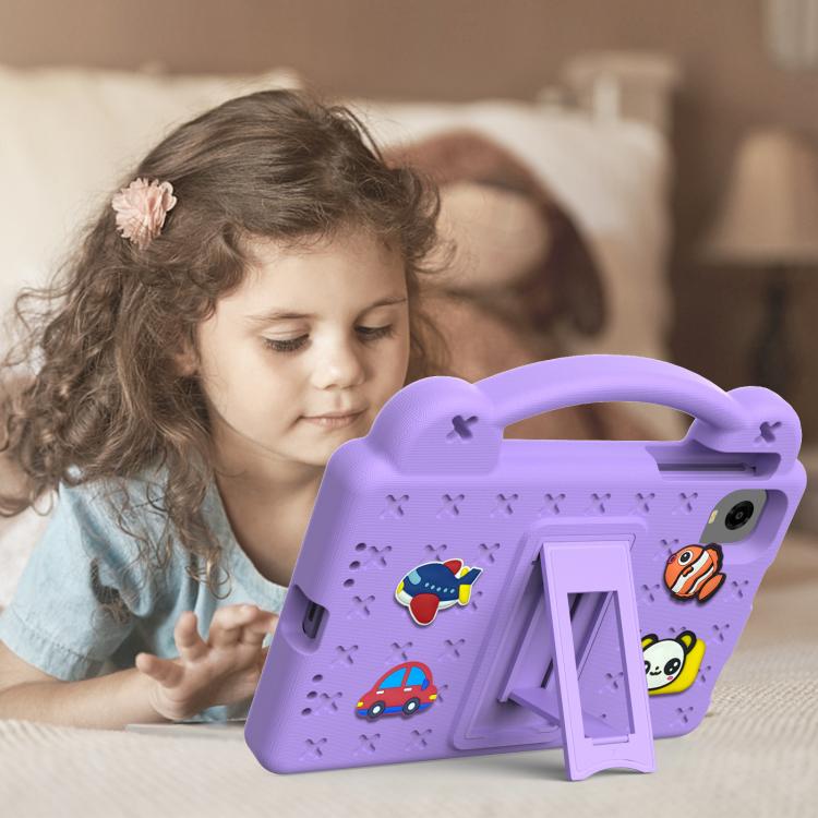 For Alldocube iPlay 60 Mini Pro Handle Kickstand Children EVA Shockproof Tablet Case(Light Purple) - CUBE by PMC TechLife | Online Shopping South Africa | PMC TechLife | Buy Now Pay Later Mobicred