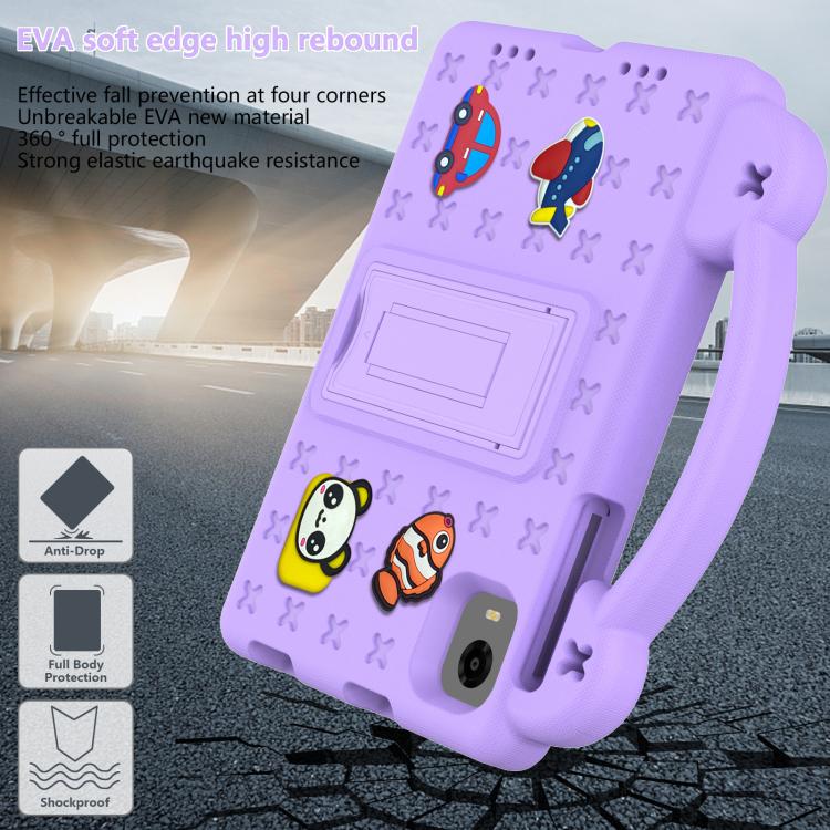 For Alldocube iPlay 60 Mini Pro Handle Kickstand Children EVA Shockproof Tablet Case(Light Purple) - CUBE by PMC TechLife | Online Shopping South Africa | PMC TechLife | Buy Now Pay Later Mobicred