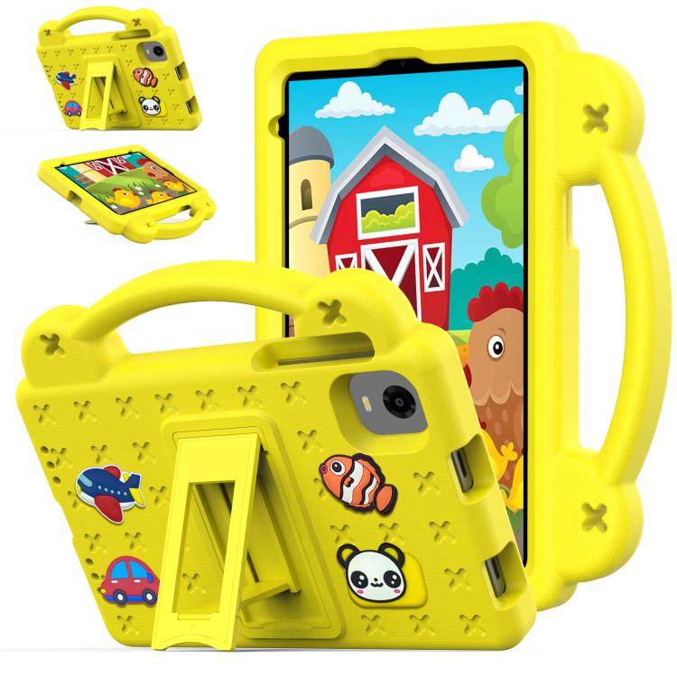 For Alldocube iPlay Mini 2 2024 Handle Kickstand Children EVA Shockproof Tablet Case(Yellow) - CUBE by PMC TechLife | Online Shopping South Africa | PMC TechLife | Buy Now Pay Later Mobicred