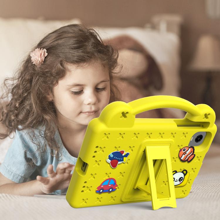 For Alldocube iPlay Mini 2 2024 Handle Kickstand Children EVA Shockproof Tablet Case(Yellow) - CUBE by PMC TechLife | Online Shopping South Africa | PMC TechLife | Buy Now Pay Later Mobicred