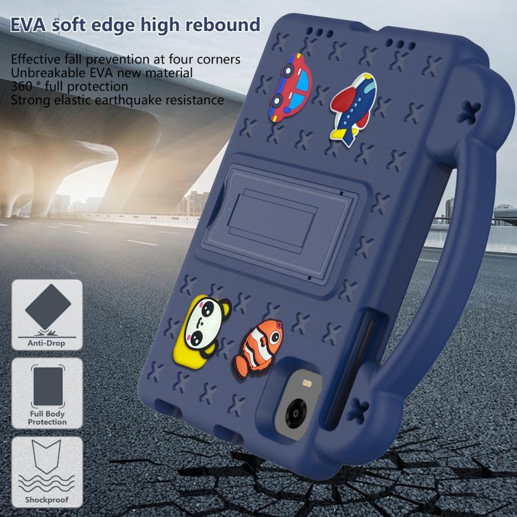 For Alldocube iPlay Mini 2 2024 Handle Kickstand Children EVA Shockproof Tablet Case(Navy Blue) - CUBE by PMC TechLife | Online Shopping South Africa | PMC TechLife | Buy Now Pay Later Mobicred