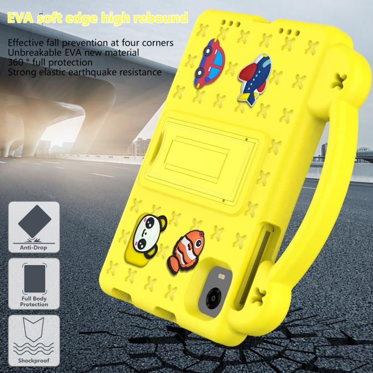 For Alldocube iPlay 60 Mini Turbo 2024 Handle Kickstand Children EVA Shockproof Tablet Case(Yellow) - CUBE by PMC TechLife | Online Shopping South Africa | PMC TechLife | Buy Now Pay Later Mobicred