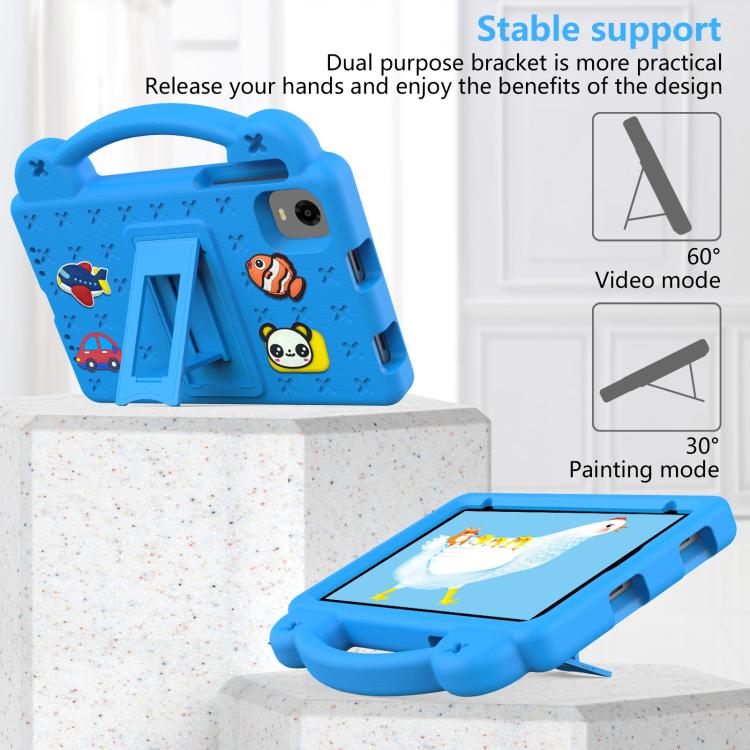 For Alldocube iPlay 50 Mini Pro 2023 8.4 Handle Kickstand Children EVA Shockproof Tablet Case(Sky Blue) - CUBE by PMC TechLife | Online Shopping South Africa | PMC TechLife | Buy Now Pay Later Mobicred