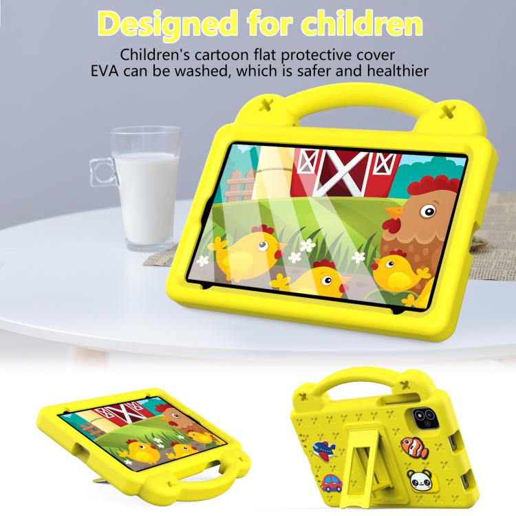 For NEC Lavie Tab T11 T1155 2024 Handle Kickstand Children EVA Shockproof Tablet Case(Yellow) - Others by PMC TechLife | Online Shopping South Africa | PMC TechLife | Buy Now Pay Later Mobicred