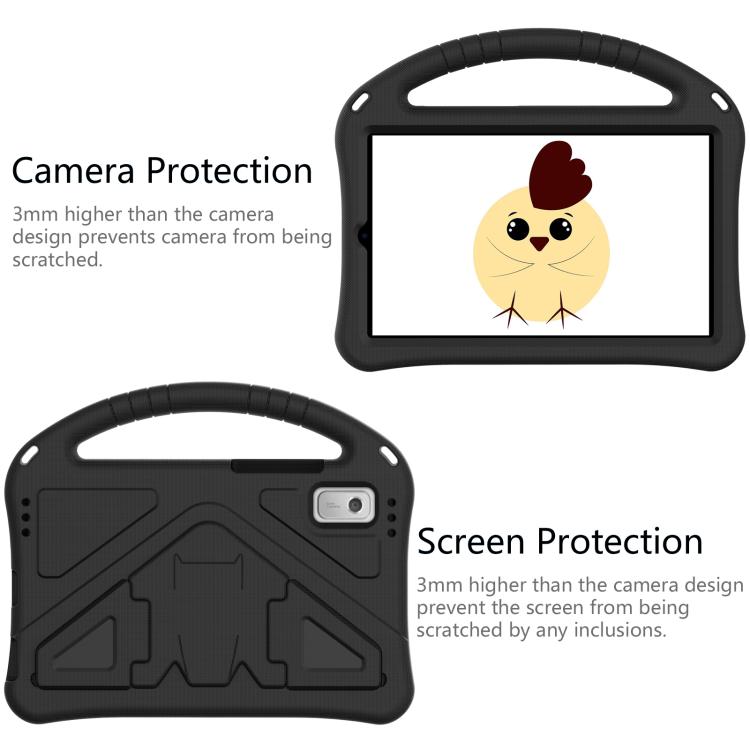 For NEC Lavie Tab T9 9 inch 2024 EVA Shockproof Tablet Case with Holder(Black) - Others by PMC TechLife | Online Shopping South Africa | PMC TechLife | Buy Now Pay Later Mobicred
