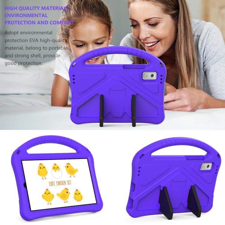 For NEC Lavie Tab T9 9 inch 2024 EVA Shockproof Tablet Case with Holder(Purple) - Others by PMC TechLife | Online Shopping South Africa | PMC TechLife | Buy Now Pay Later Mobicred
