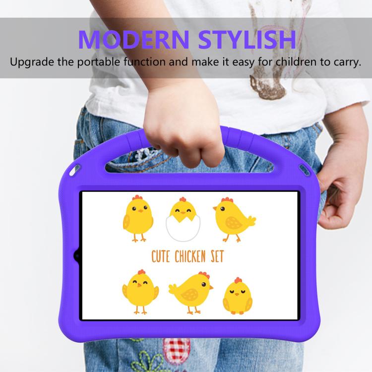 For NEC Lavie Tab T9 9 inch 2024 EVA Shockproof Tablet Case with Holder(Purple) - Others by PMC TechLife | Online Shopping South Africa | PMC TechLife | Buy Now Pay Later Mobicred