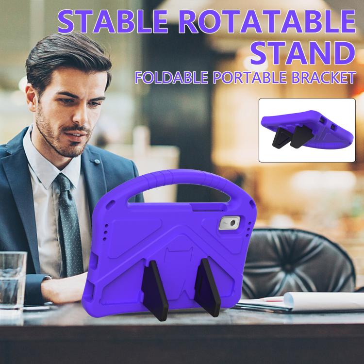 For NEC Lavie Tab T9 9 inch 2024 EVA Shockproof Tablet Case with Holder(Purple) - Others by PMC TechLife | Online Shopping South Africa | PMC TechLife | Buy Now Pay Later Mobicred