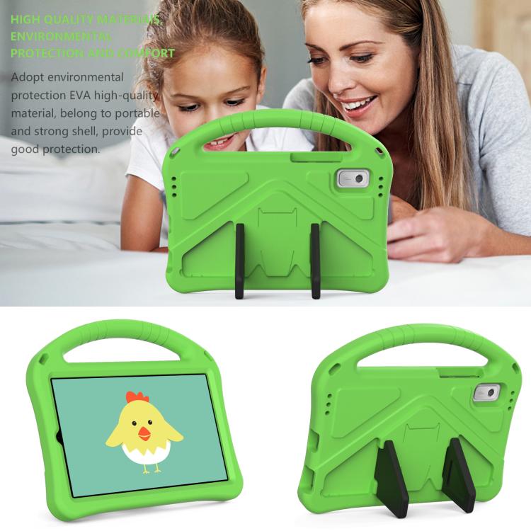 For NEC Lavie Tab T9 9 inch 2024 EVA Shockproof Tablet Case with Holder(Green) - Others by PMC TechLife | Online Shopping South Africa | PMC TechLife | Buy Now Pay Later Mobicred