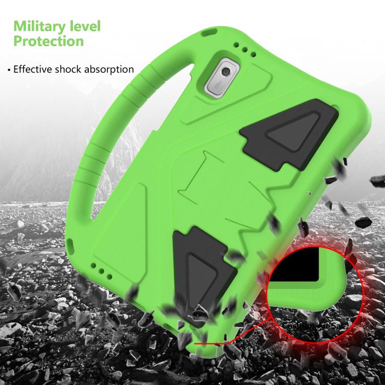 For NEC Lavie Tab T9 9 inch 2024 EVA Shockproof Tablet Case with Holder(Green) - Others by PMC TechLife | Online Shopping South Africa | PMC TechLife | Buy Now Pay Later Mobicred