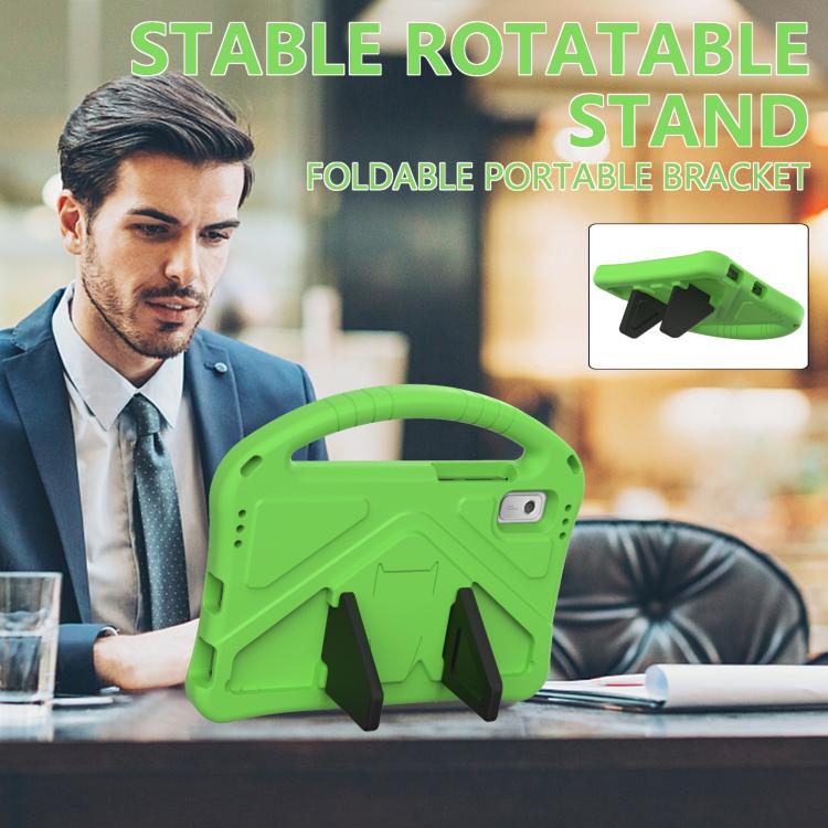 For NEC Lavie Tab T9 9 inch 2024 EVA Shockproof Tablet Case with Holder(Green) - Others by PMC TechLife | Online Shopping South Africa | PMC TechLife | Buy Now Pay Later Mobicred