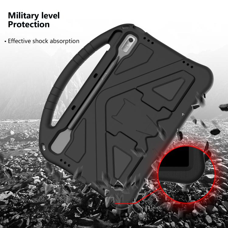 For NEC Lavie Tab T11 T1195  EVA Shockproof Tablet Case with Holder(Black) - Others by PMC TechLife | Online Shopping South Africa | PMC TechLife | Buy Now Pay Later Mobicred