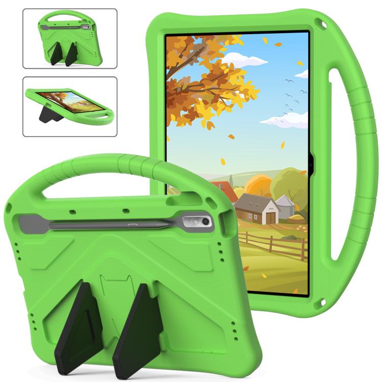 For NEC Lavie Tab T11 T1195  EVA Shockproof Tablet Case with Holder(Green) - Others by PMC TechLife | Online Shopping South Africa | PMC TechLife | Buy Now Pay Later Mobicred