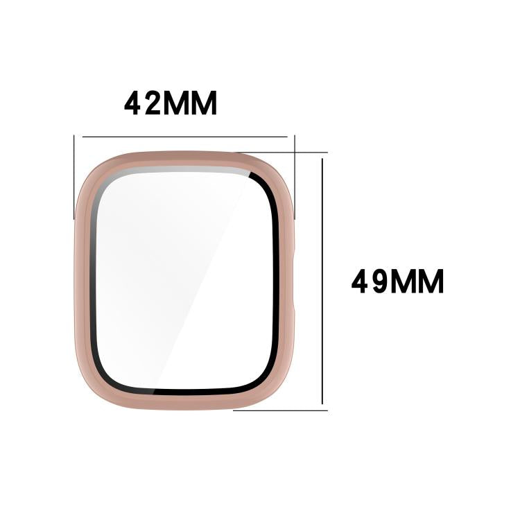 For Lexin Watch 3 Tempered Film Integrated PC Watch Protective Case(Ivory White) - Watch Case by PMC TechLife | Online Shopping South Africa | PMC TechLife | Buy Now Pay Later Mobicred