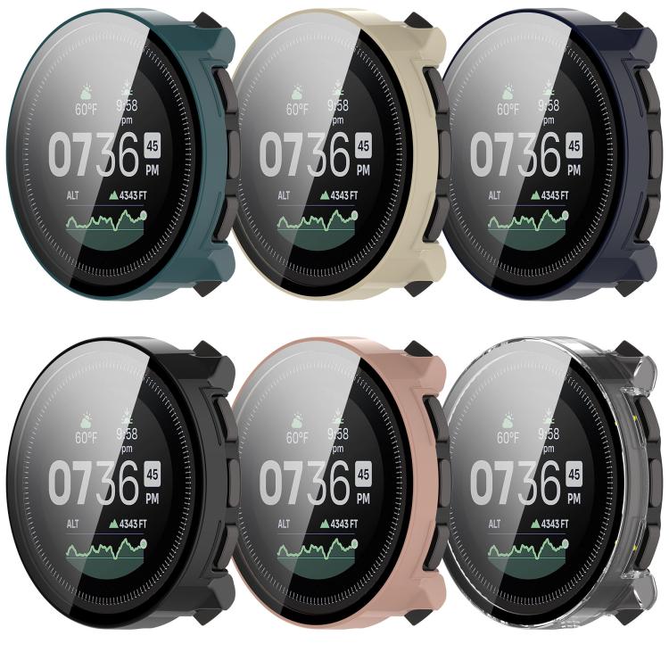 For Suunto Vertical Tempered Film Integrated PC Watch Protective Case(Ivory White) - Watch Case by PMC TechLife | Online Shopping South Africa | PMC TechLife | Buy Now Pay Later Mobicred