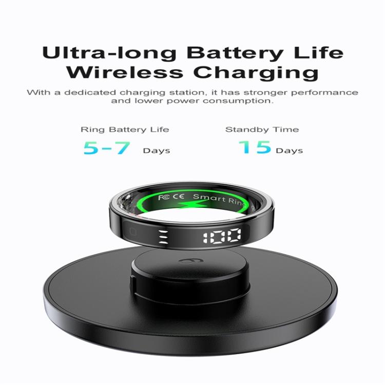 R11 SIZE 9 Smart Ring, Support Heart Rate / Blood Oxygen / Sleep / Multiple Sports Modes(Black) - free shipping - PMC TechLife - Order now!