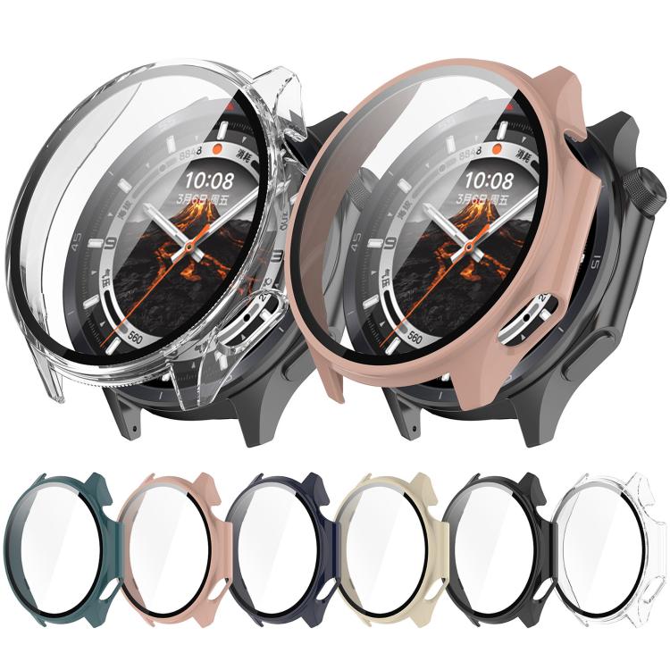 For OPPO Watch X2 Tempered Film Integrated PC Watch Protective Case(Cherry Pink) - Watch Case by PMC TechLife | Online Shopping South Africa | PMC TechLife | Buy Now Pay Later Mobicred