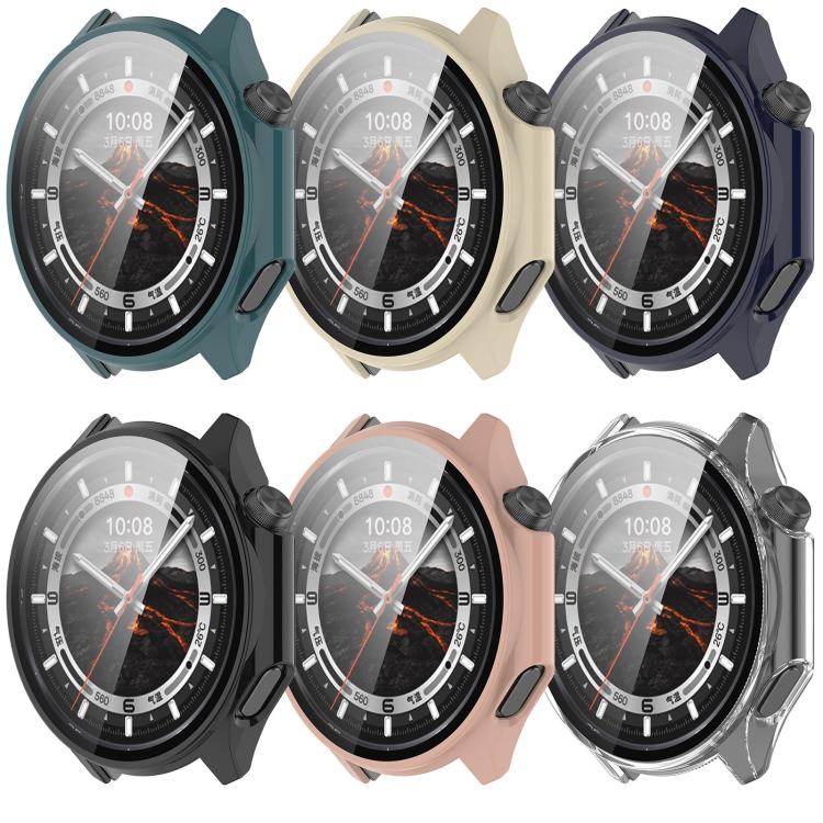 For OPPO Watch X2 Tempered Film Integrated PC Watch Protective Case(Black) - Watch Case by PMC TechLife | Online Shopping South Africa | PMC TechLife | Buy Now Pay Later Mobicred