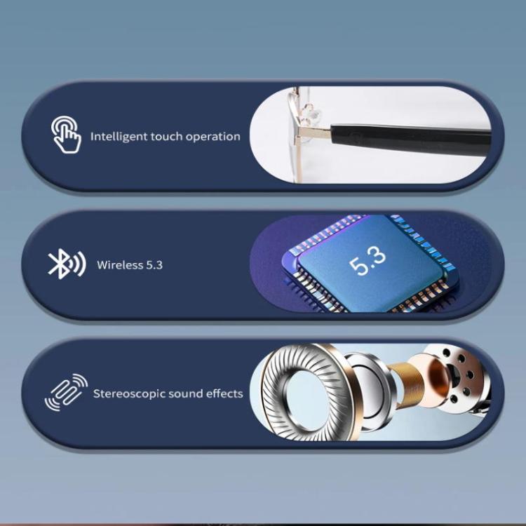GS06 Smart Glasses, Support AI Smart Chip / Bluetooth Call / Outdoor Sports(Silver) - free shipping - PMc TechLife - Order now!