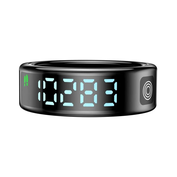 SR08 SIZE 8 Smart Ring, Support Hand Gestures Control / Health Monitoring / Multiple Sports Modes(Black) - free shipping - PMc TechLife - Order now!